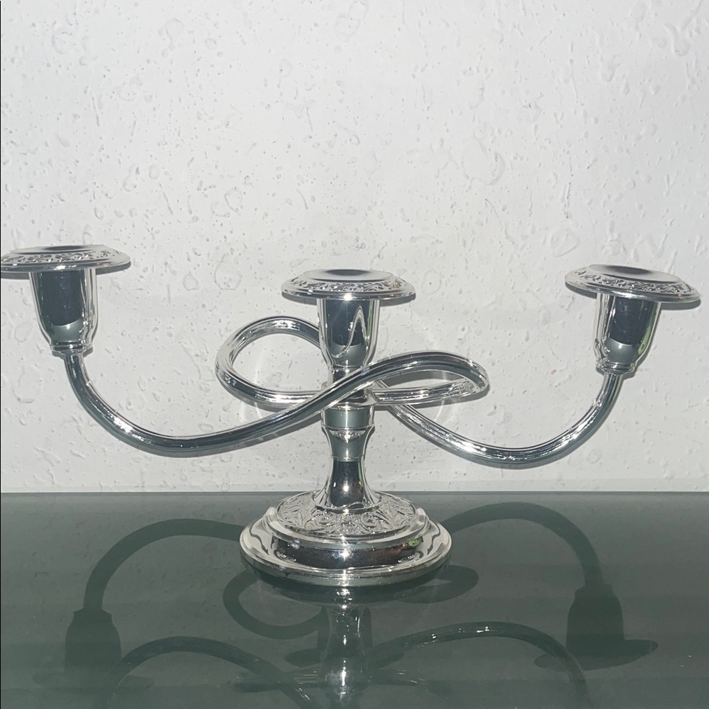 Vintage Grenadier Silver plated candle holder Made in England candelabra